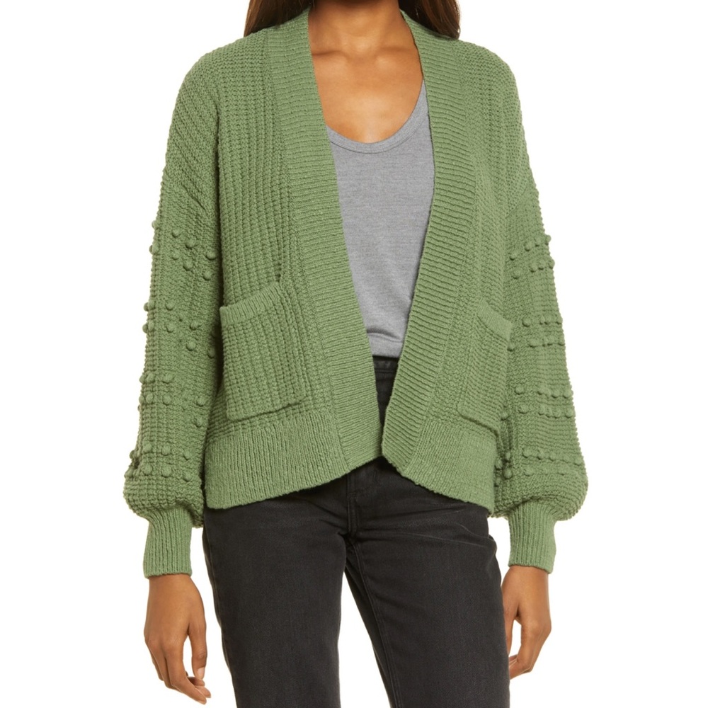 NWT Madewell Booble Cardigan Sweater Green